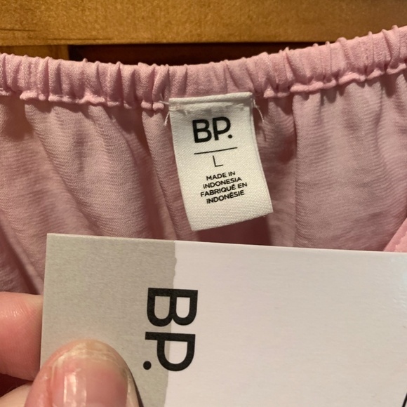 BP Bow Detail Tank Top In Pink Opal Large NWT - Picture 4 of 6